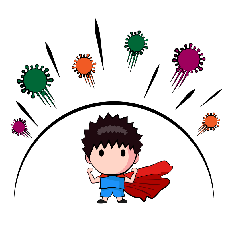 千庫(kù)網(wǎng)_鍛煉身體增強(qiáng)免疫力卡通男孩_元素編號(hào)12814477